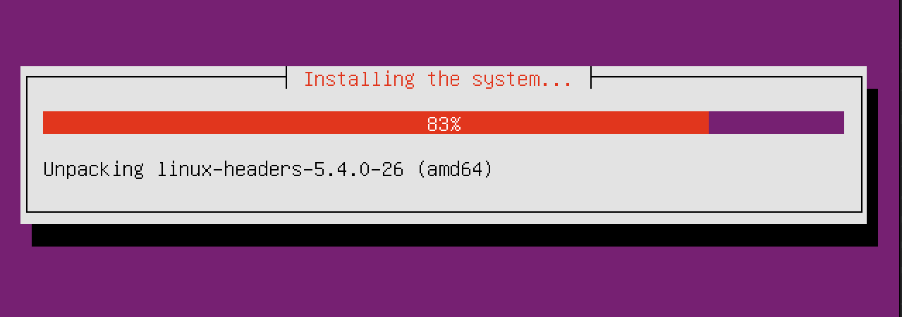 Legacy server boot progress